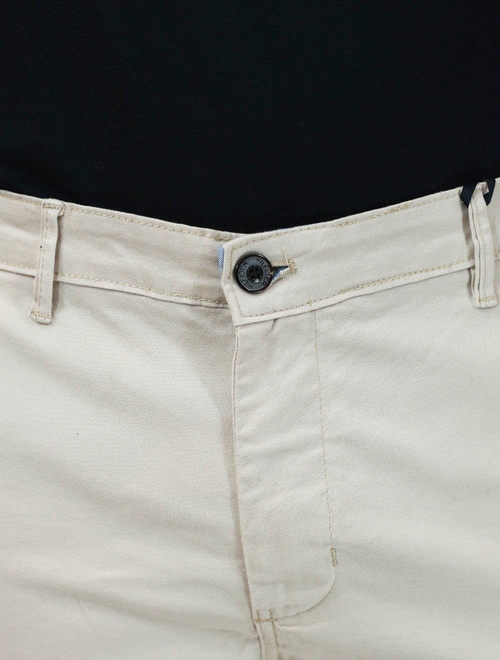 Bermuda Tommy Hilfiger Masculina de Sarja Stretch Areia