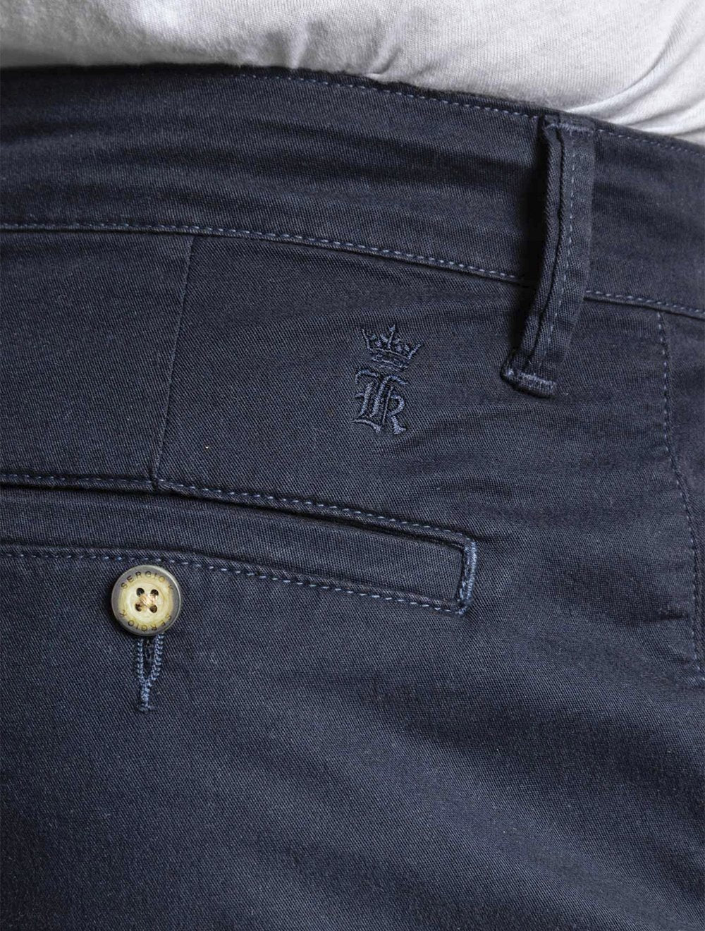 Bermuda Sergio K Masculina Chino Casual Azul Marinho
