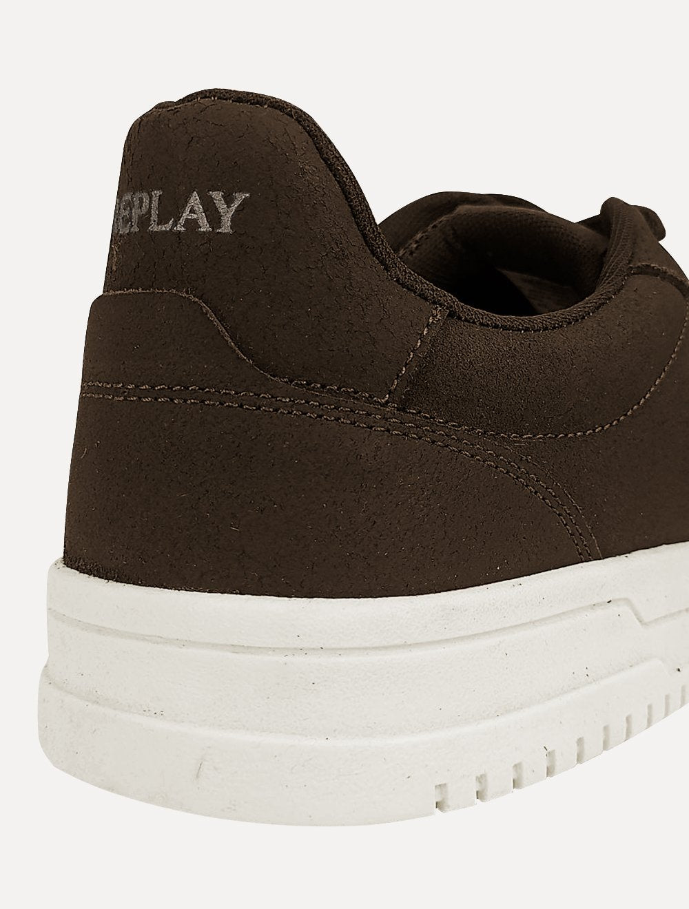 Tênis Replay Masculino Couro Casual Hunter Marrom Café