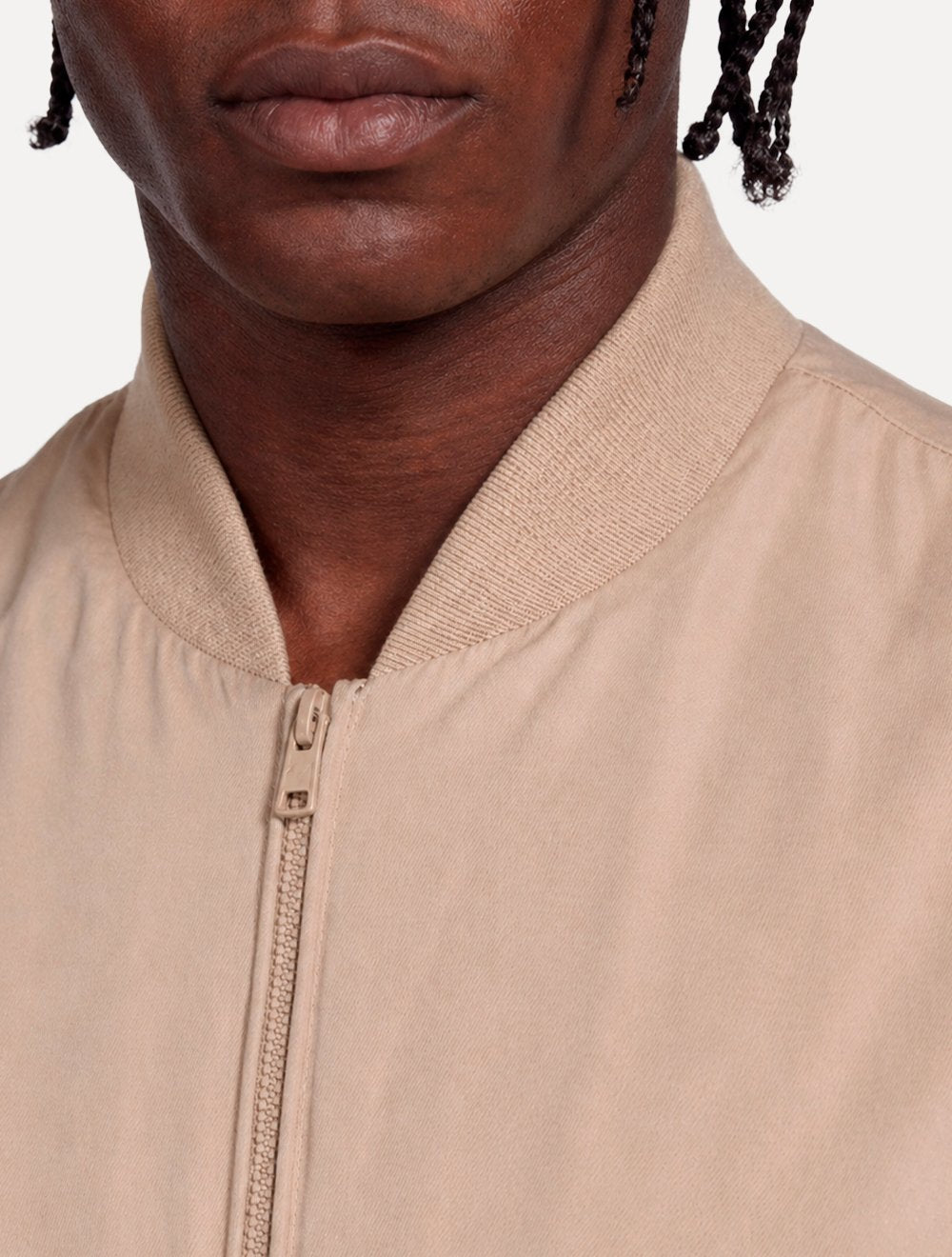 Jaqueta Aramis Masculina Nylon Bomber Liquid Repeller Cáqui