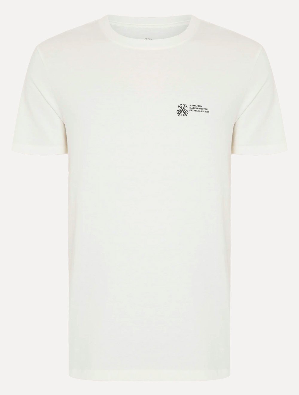 Camiseta John John Masculina Regular Fit Established 2006 Off White