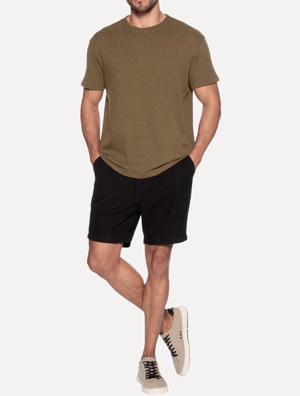 Camiseta Osklen Masculina Canelado Pure Soft Marrom
