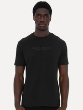 Camiseta Armani Exchange Masculina Milano New York Frontal Logo Preta