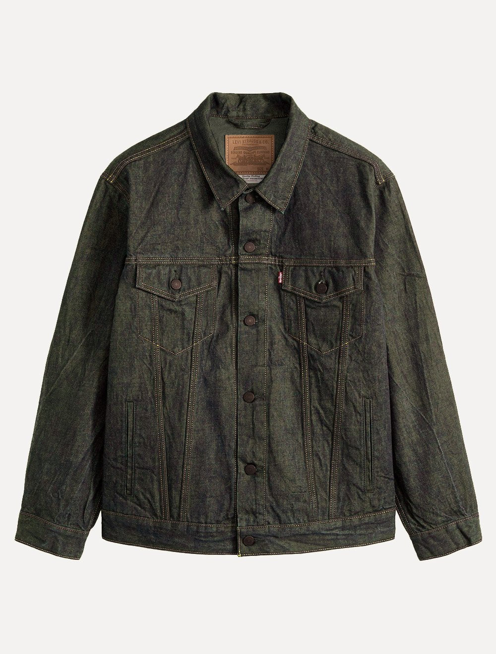 Jaqueta Levis Jeans Masculina Trucker Relaxed Verde