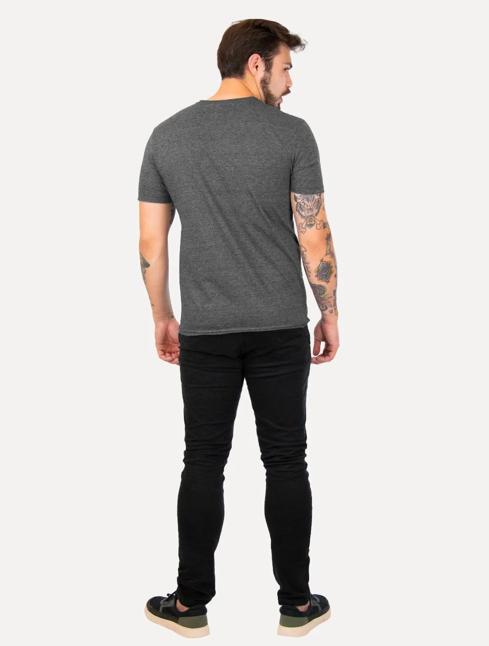 Camiseta John John Masculina Regular Single Basic Chumbo Mescla