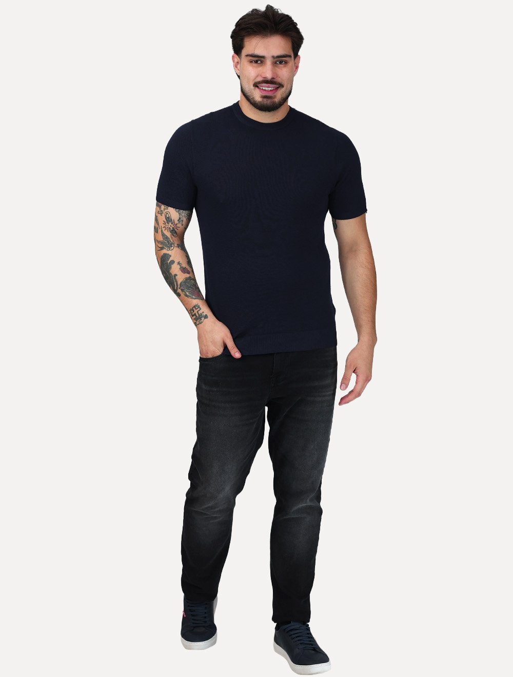 Polo Dixen Masculina Tricot Manga Curta Verde