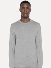 Suéter Tommy Hilfiger Masculino Signature Crewneck Cinza
