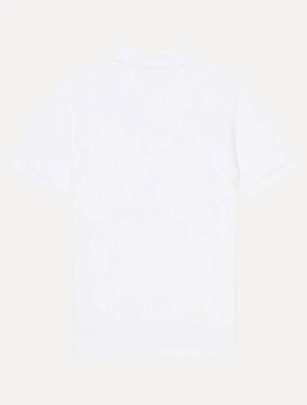 Polo Fred Perry Masculina Regular Piquet Plain Navy Logo Branca