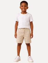 Bermuda Reserva Infantil Casual Linho Areia