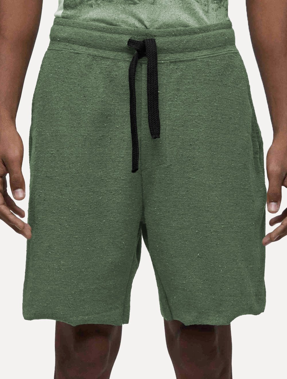 Bermuda Osklen Masculina Moletom Rustic E-Basics Verde Militar