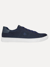 Tênis Dudalina Masculino SL Lona Mistral Napa Logo Azul Marinho