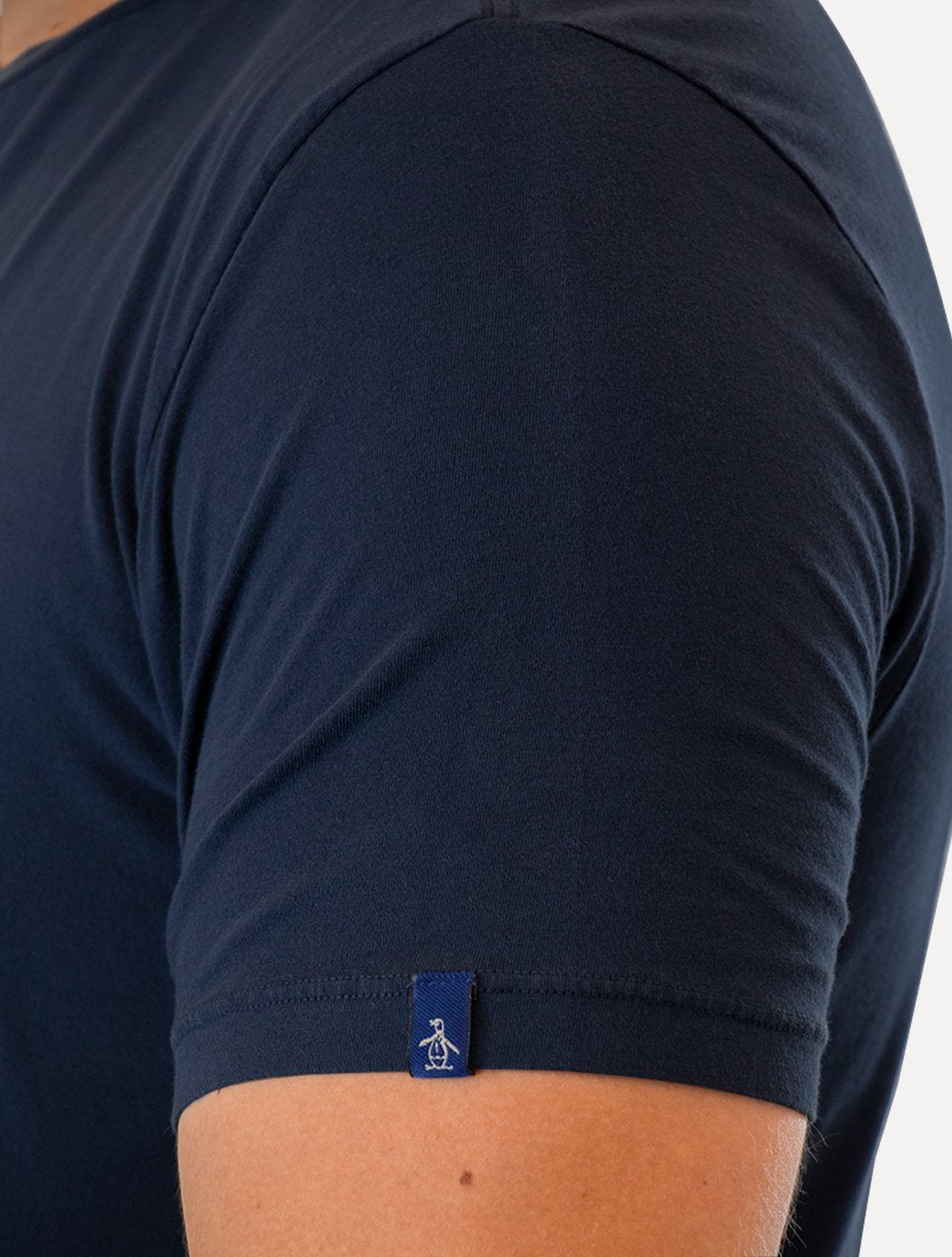 Camiseta Original Penguin Masculina Big Navy Mascot Logo Azul Marinho