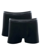 Cueca Mash Boxer Cotton Sash One Line Grey Preta Pack 2UN