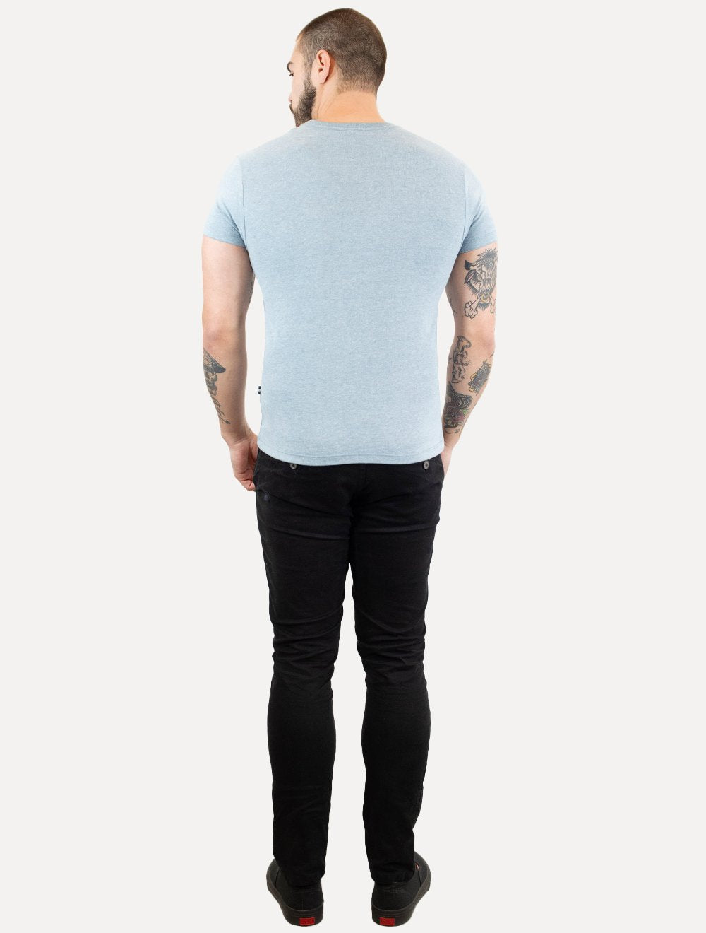 Camiseta Reserva Masculina Regular Mescla Touch Azul