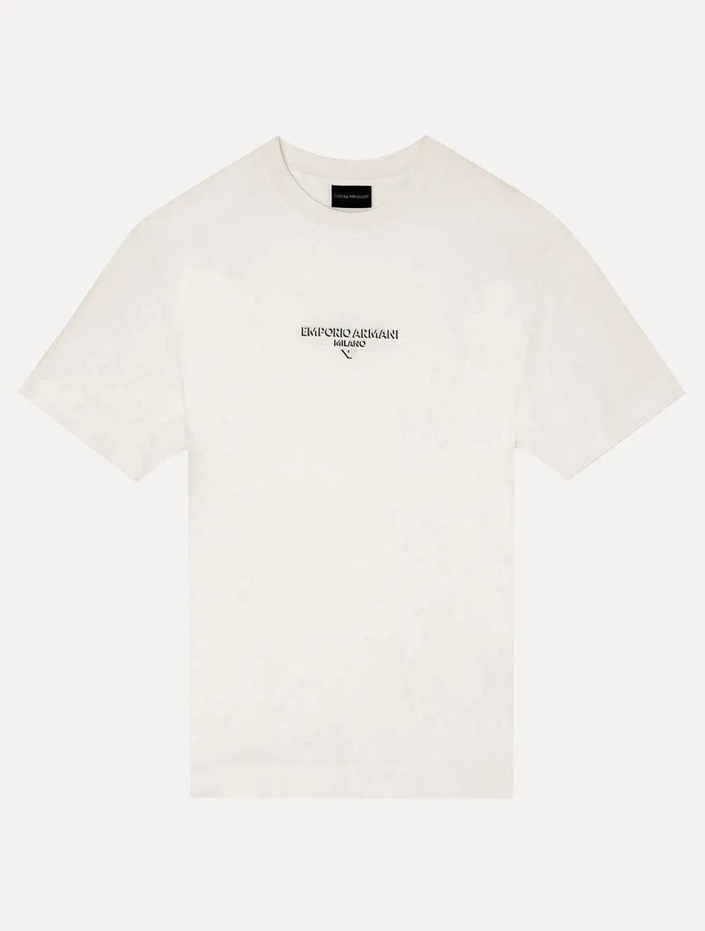 Camiseta Empório Armani Masculina Jersey Logo Chest Off-White