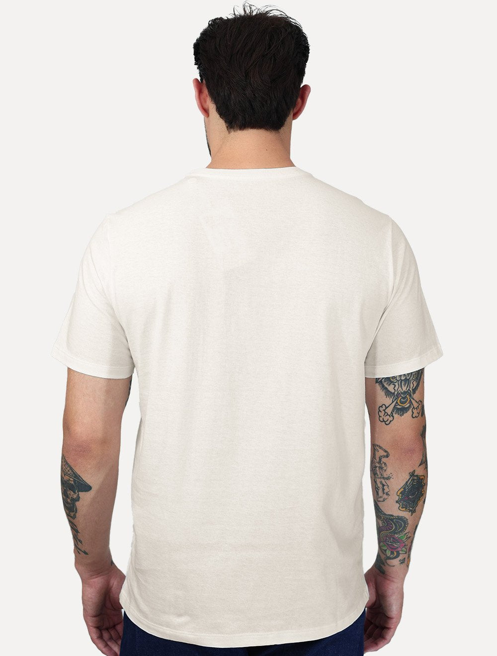Camiseta Dudalina Masculina Regular Silk Bolso Off White