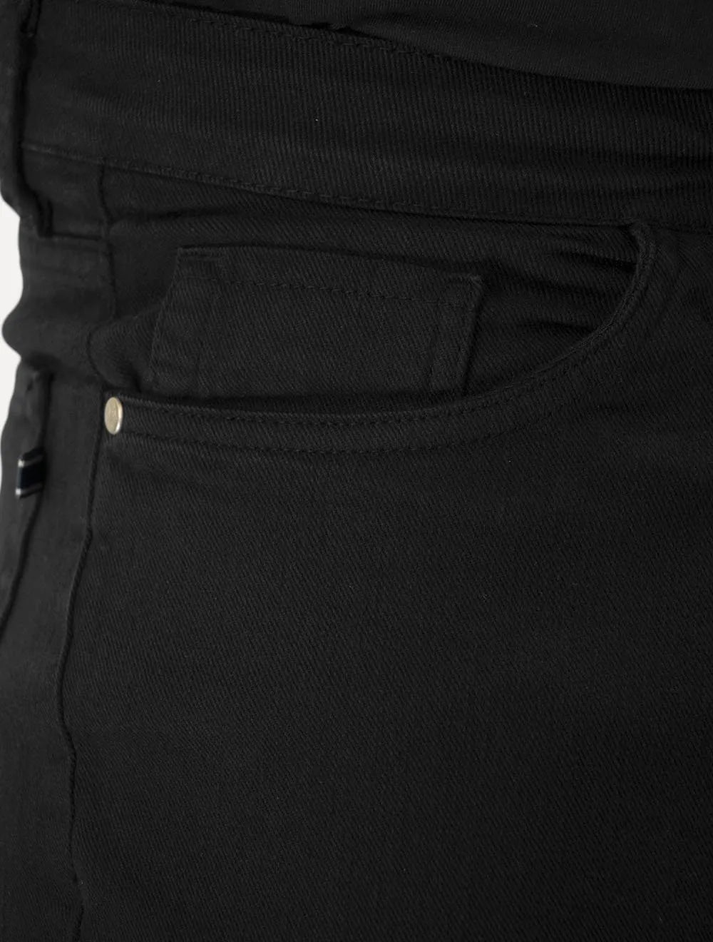Calça Original Penguin Jeans Masculina Color Five Pockets Preta