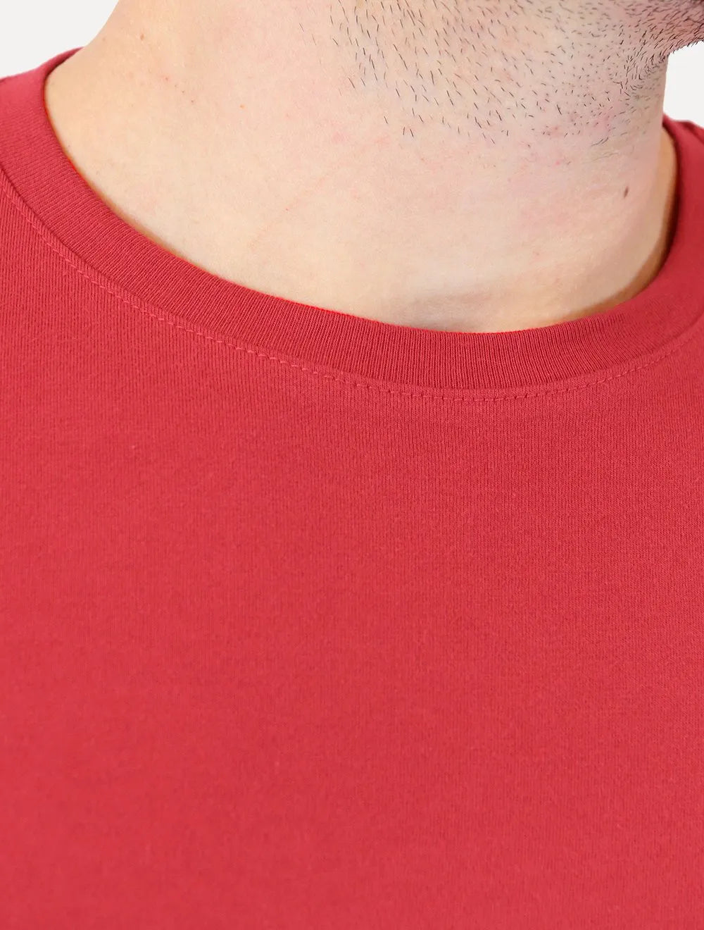 Camiseta Aramis Masculina Basic Lisa Dark Logo Vermelha