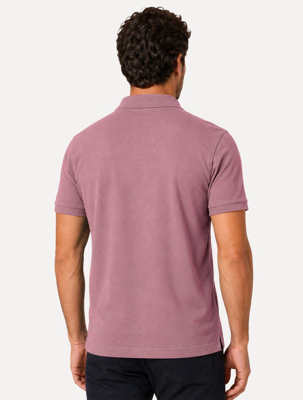 Polo Dudalina Piquet Essentials Cotton Basica Modal Rosa Médio