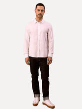 Camisa Calvin Klein Jeans Masculina Regular Oxford Leve Logo Branca