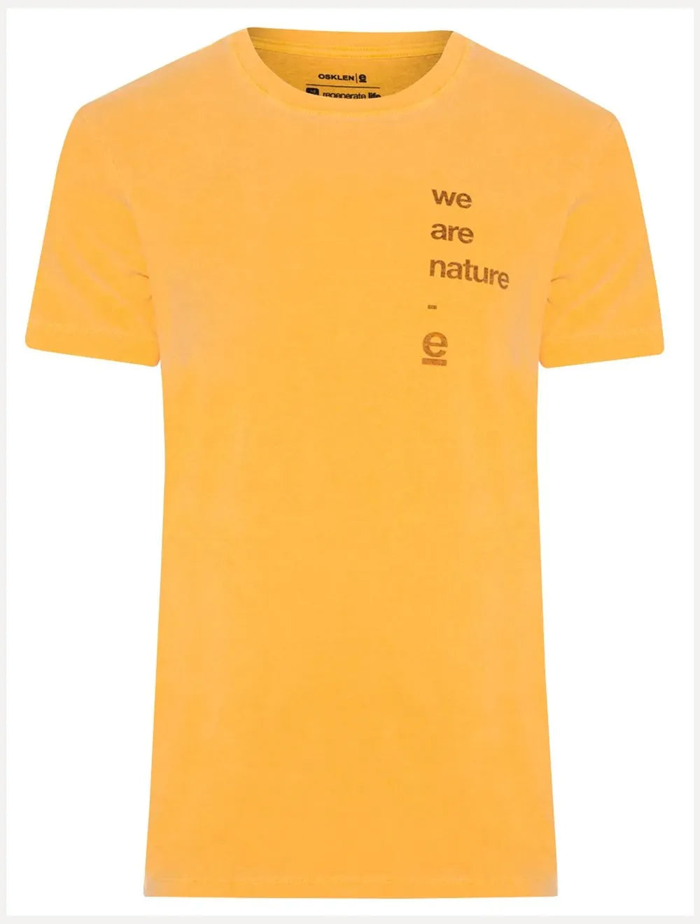 Camiseta Osklen Masculina Slim Stone We Are Nature Amarela