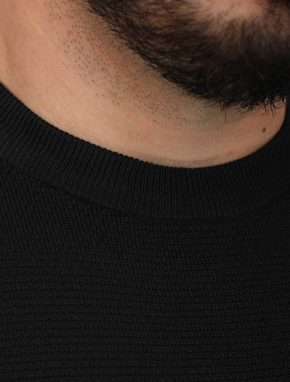 Camiseta Dixen Masculina Tricot Manga Curta Gola Careca Preta