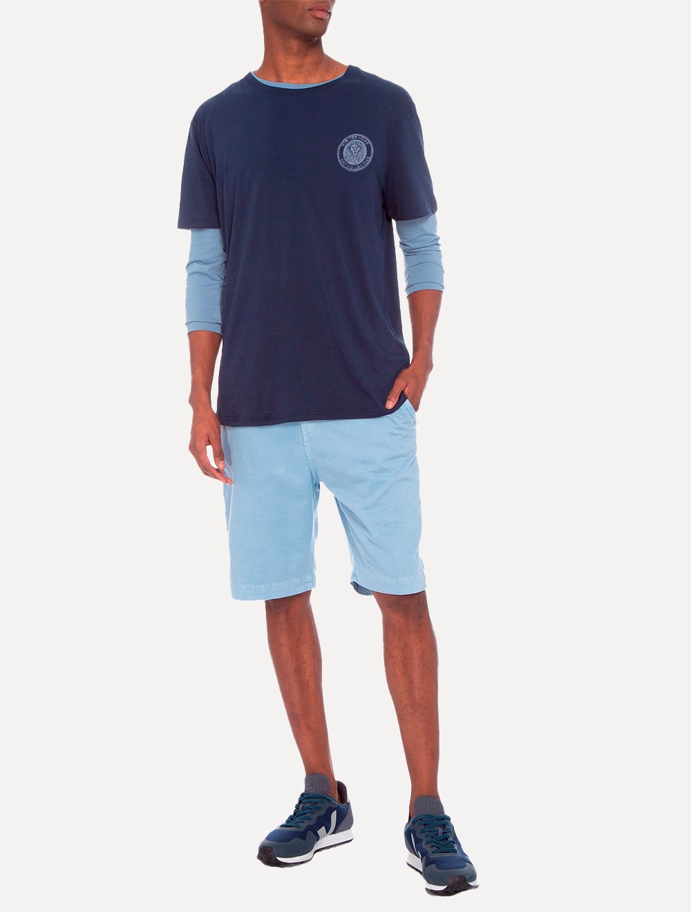 Camiseta Von der Volke Masculina Origineel Art Collective Azul Marinho