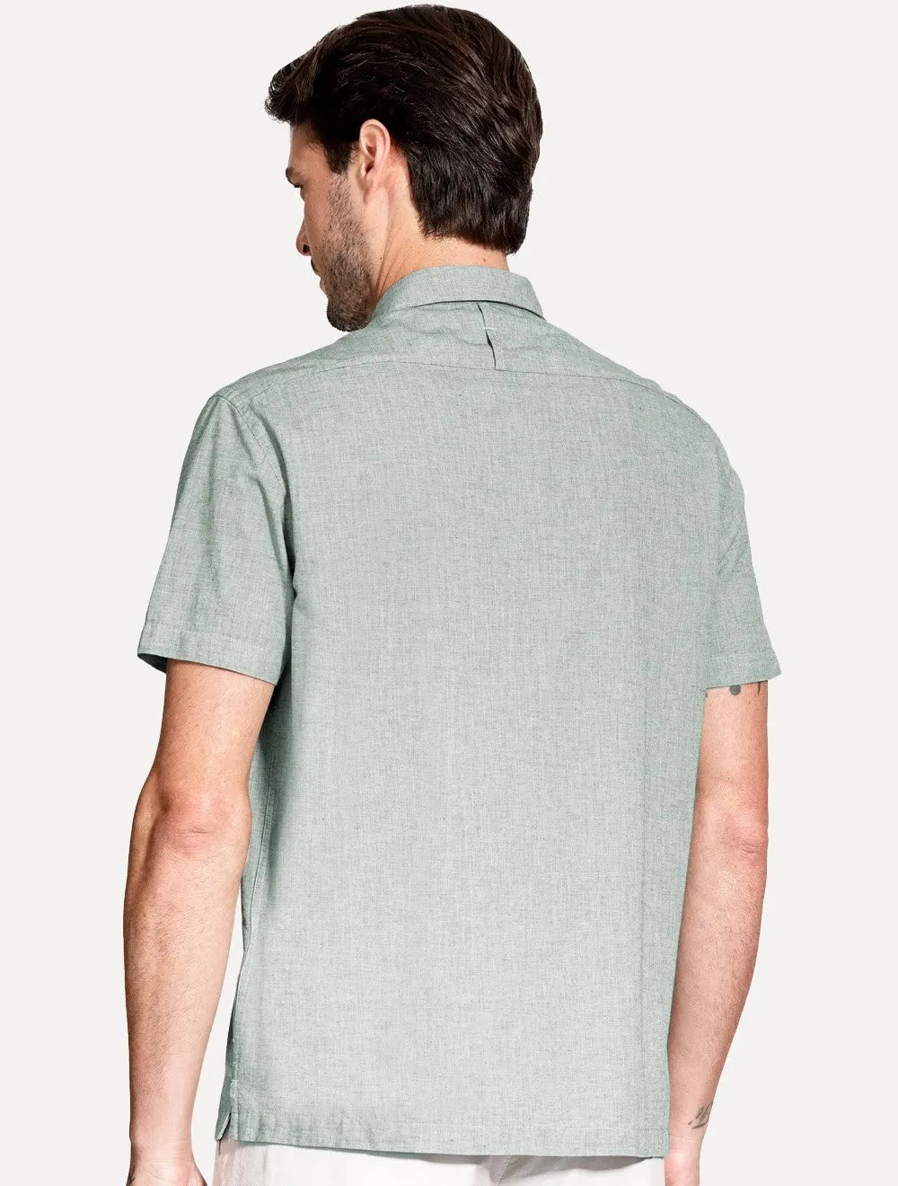 Camisa Aramis Masculina Regular Loop Flame Altino Verde Claro