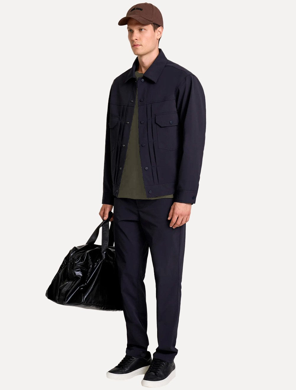 Camiseta John John Masculina Slim Fit Simple Verde Militar