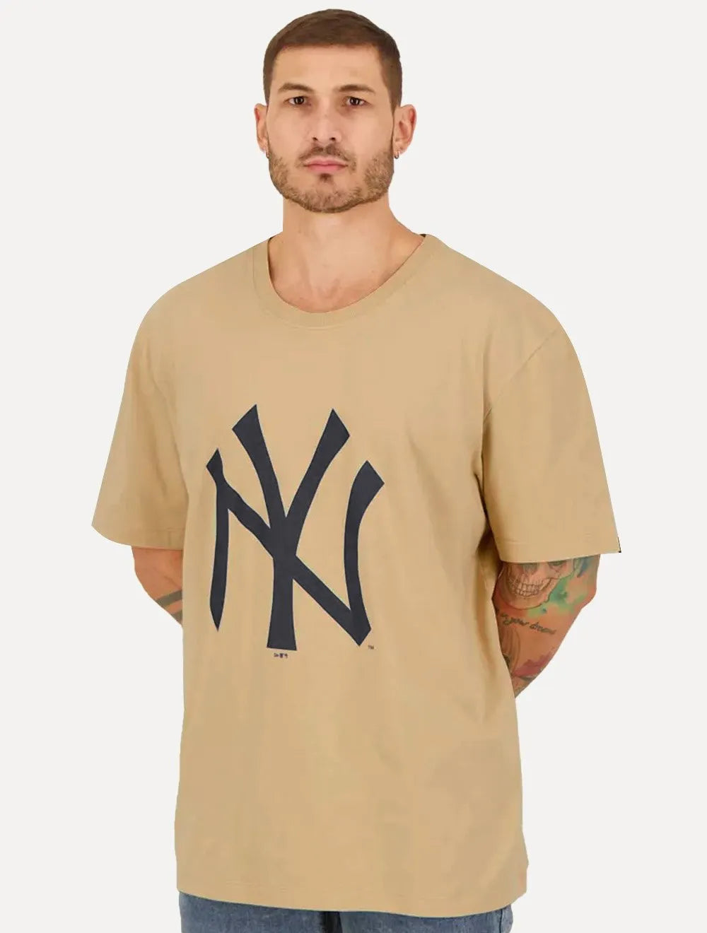 Camiseta New Era Masculina MLB New York Yankees Caqui