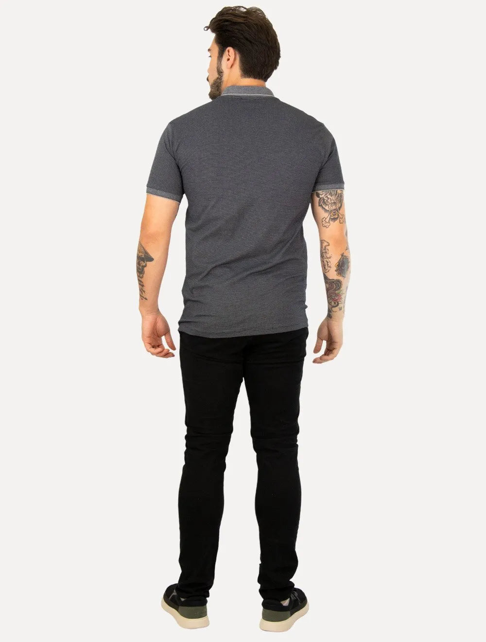 Polo Aramis Masculina Piquet Maquinetada Vegas Azul Marinho