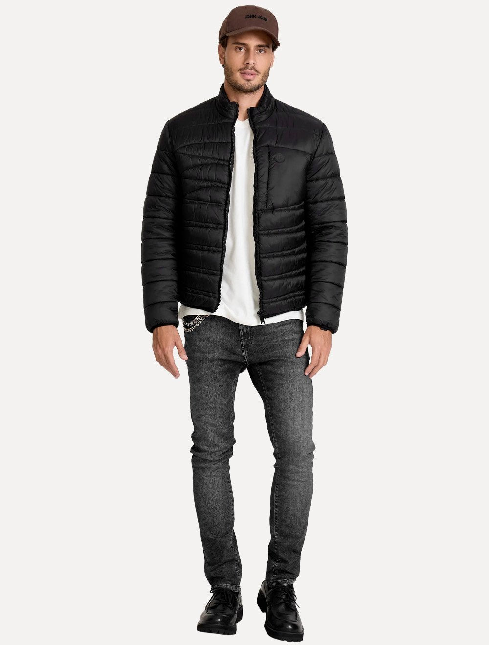 Jaqueta John John Masculina Levan Black Preta