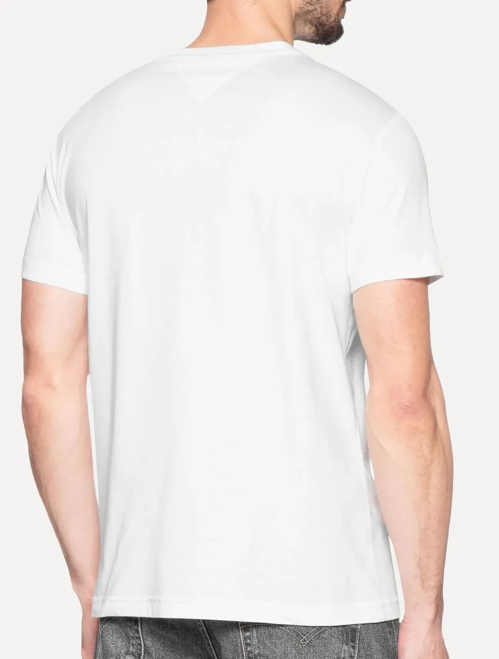Camiseta Tommy Hilfiger Masculina Stack Center Brand Love Print Branca