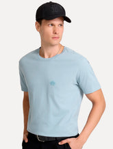 Camiseta John John Masculina Regular Fit Light Transfer Azul Claro