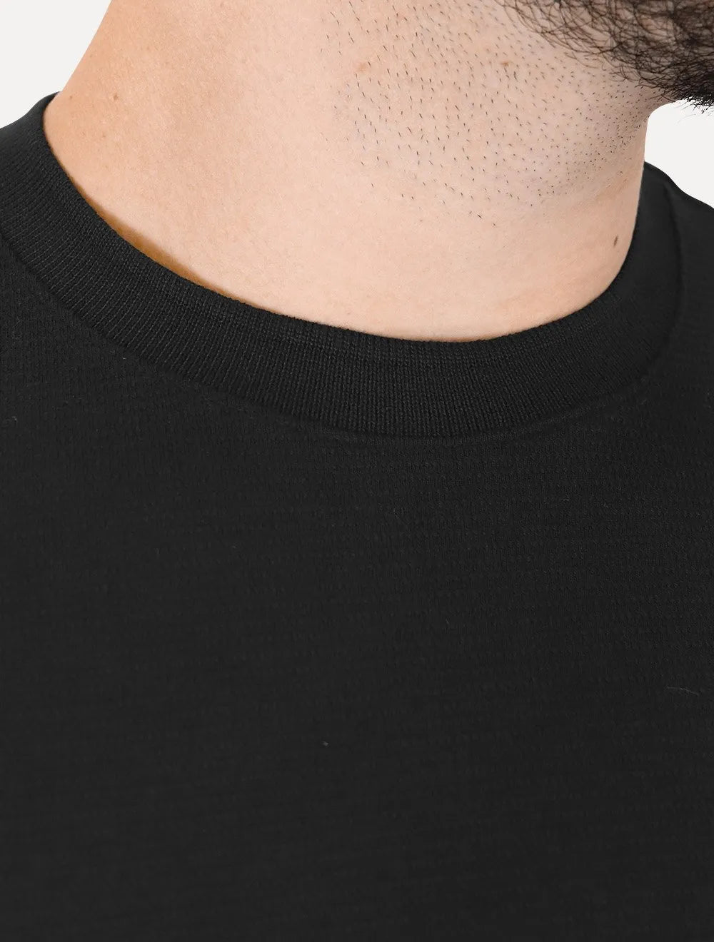 Camiseta Calvin Klein Masculina Canelada Mono Logo Preta