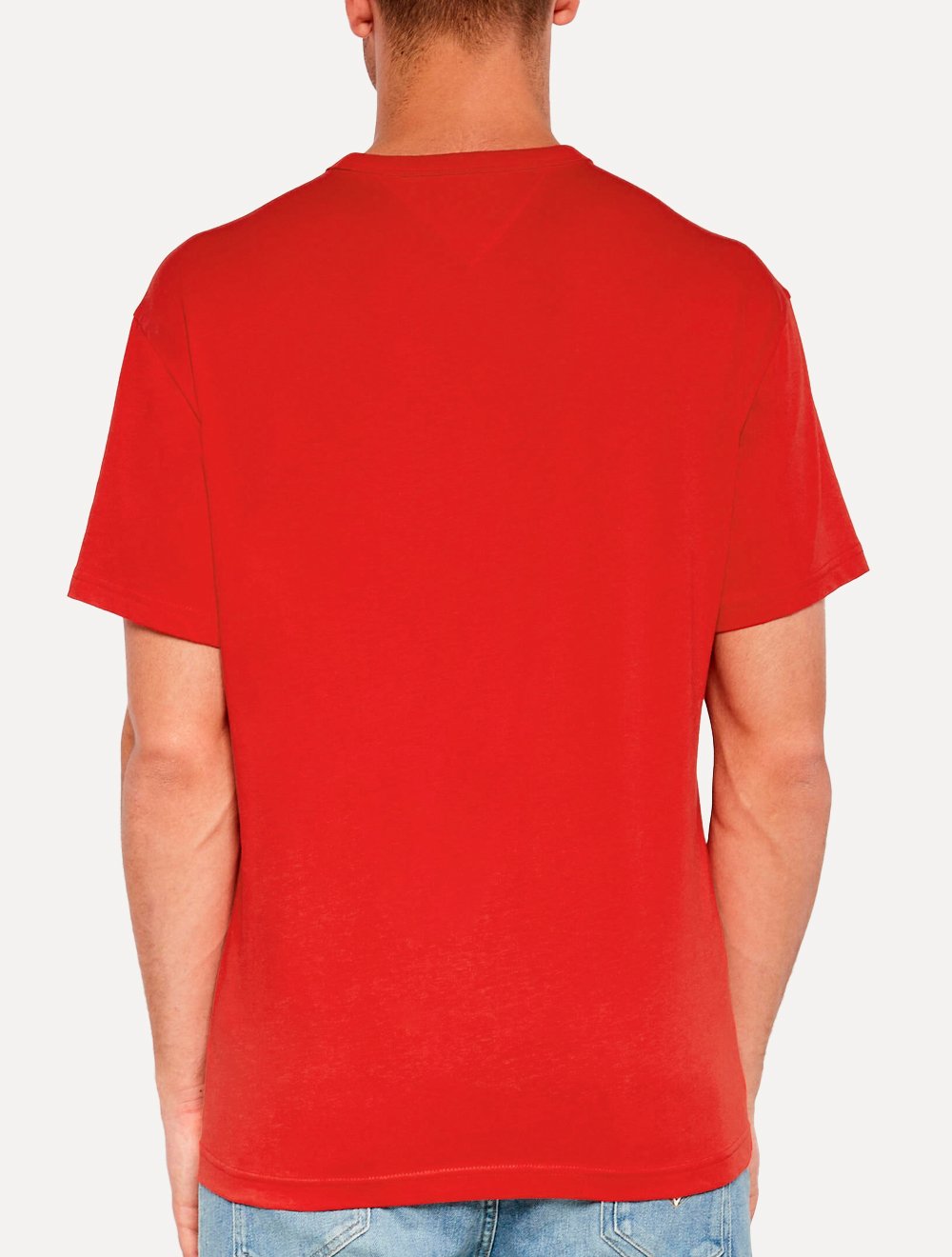 Camiseta Tommy Jeans Masculina Regular Corp Chest Vermelha