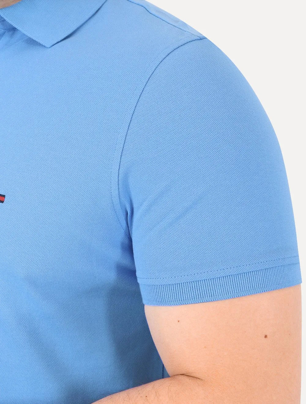 Polo Tommy Hilfiger Masculina Regular Piquet 1985 Azul