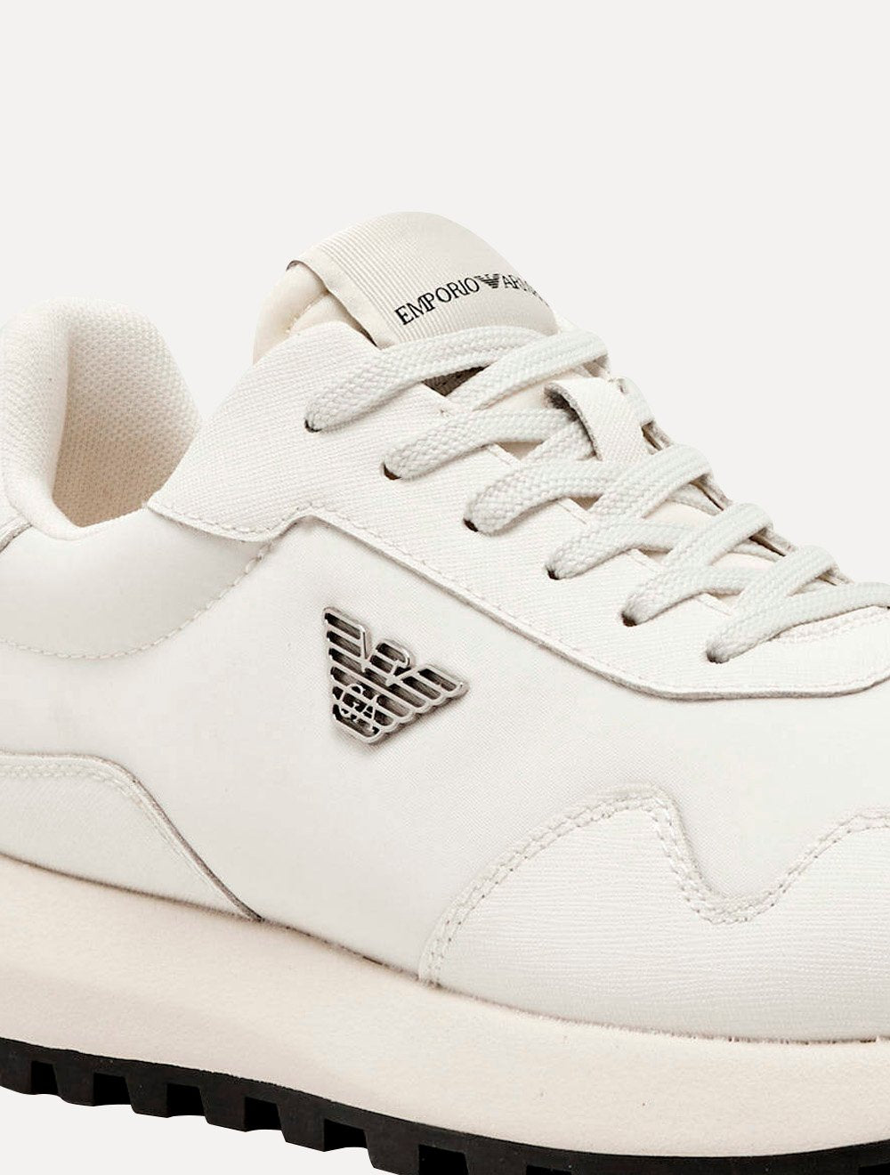 Tênis Emporio Armani Masculino Sneaker Recycled Nylon Off White