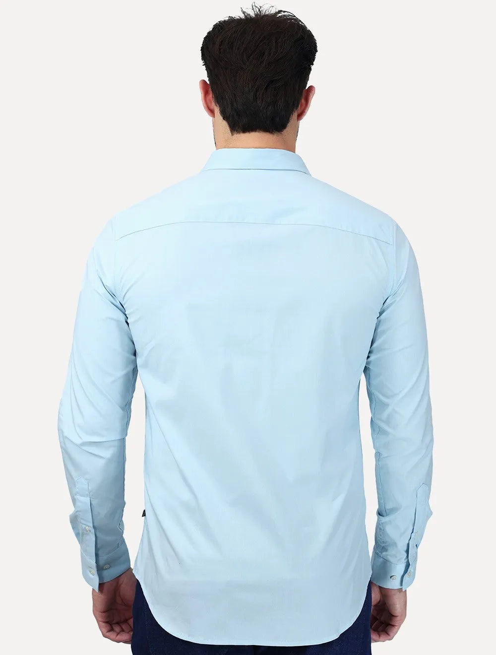 Camisa John John Masculina Slim Fit Light Azul Claro