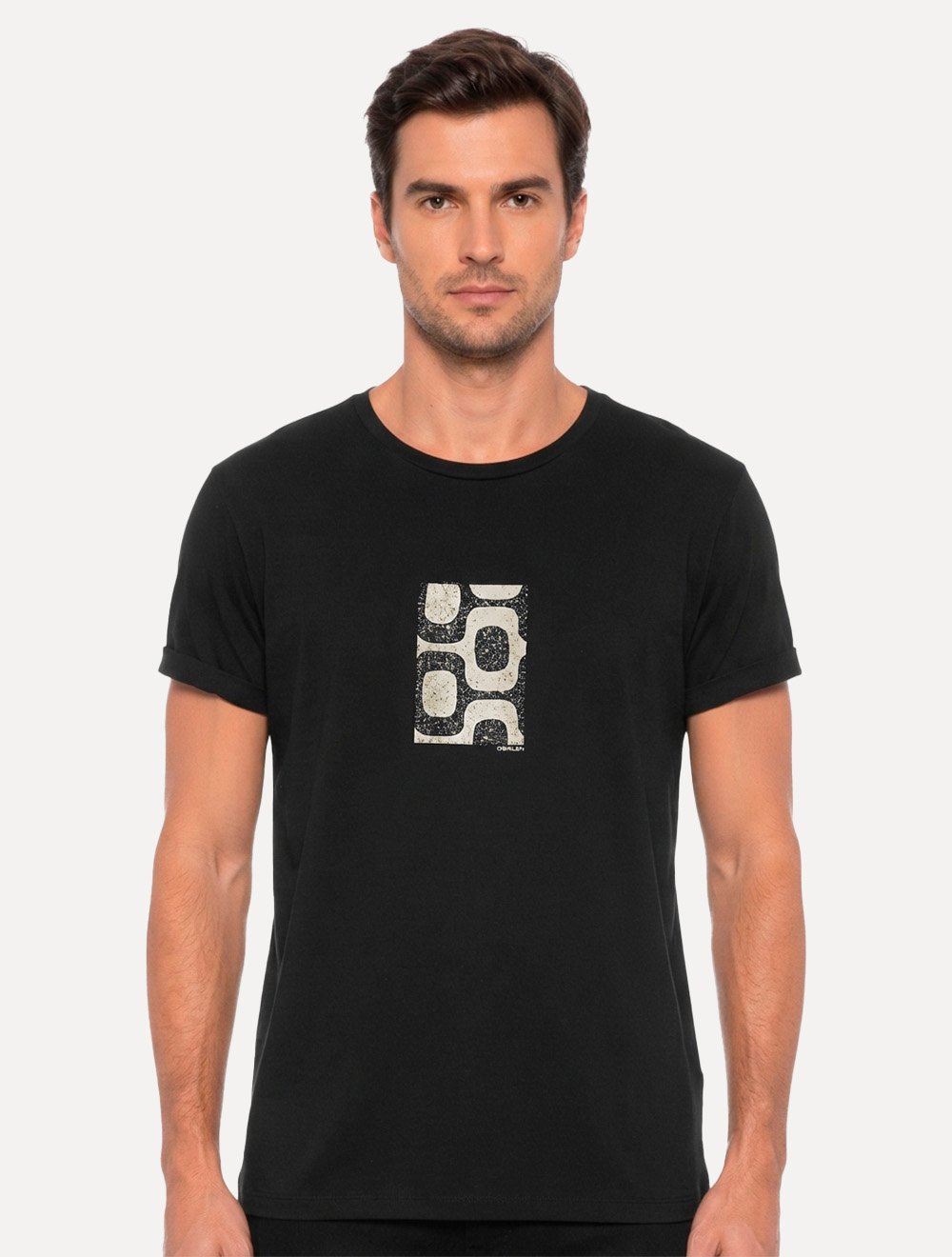 Camiseta Osklen Masculina Regular Vintage Calçadão Preta