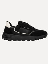 Tênis Armani Exchange Masculino Sneaker Running Black/Off-White