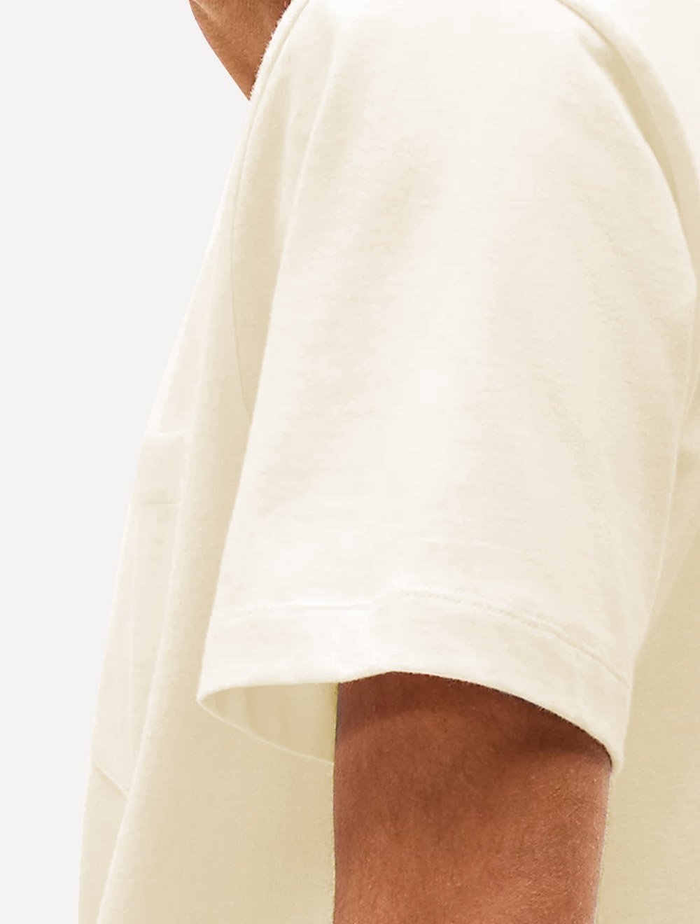 Camiseta Tommy Jeans Masculina Regular Pocket Creme
