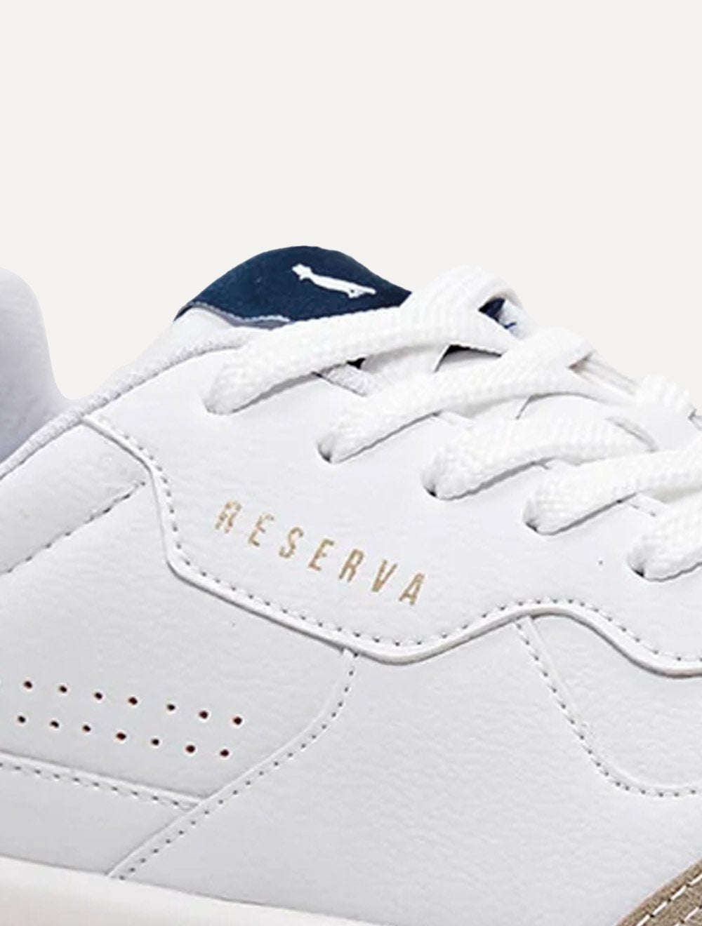 Tênis Reserva Masculino Couro Troy Khaki Branco