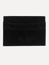 Carteira Original Penguin Masculina Porta Cartão Suede Preta