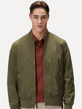 Jaqueta Calvin Klein Masculina Bomber Logo Full Zip Verde