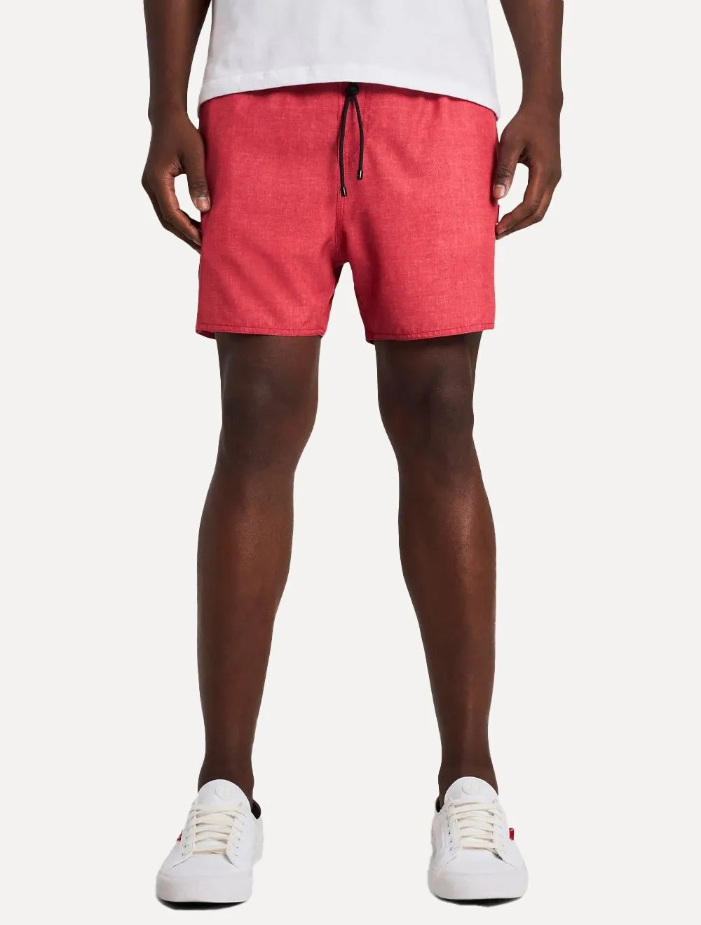 Short Reserva Masculino D'Água Beachwear Texture Vermelho Cereja