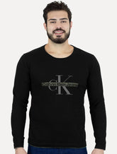 Suéter Calvin Klein Jeans Masculino Tricot Logo Reissue Preto