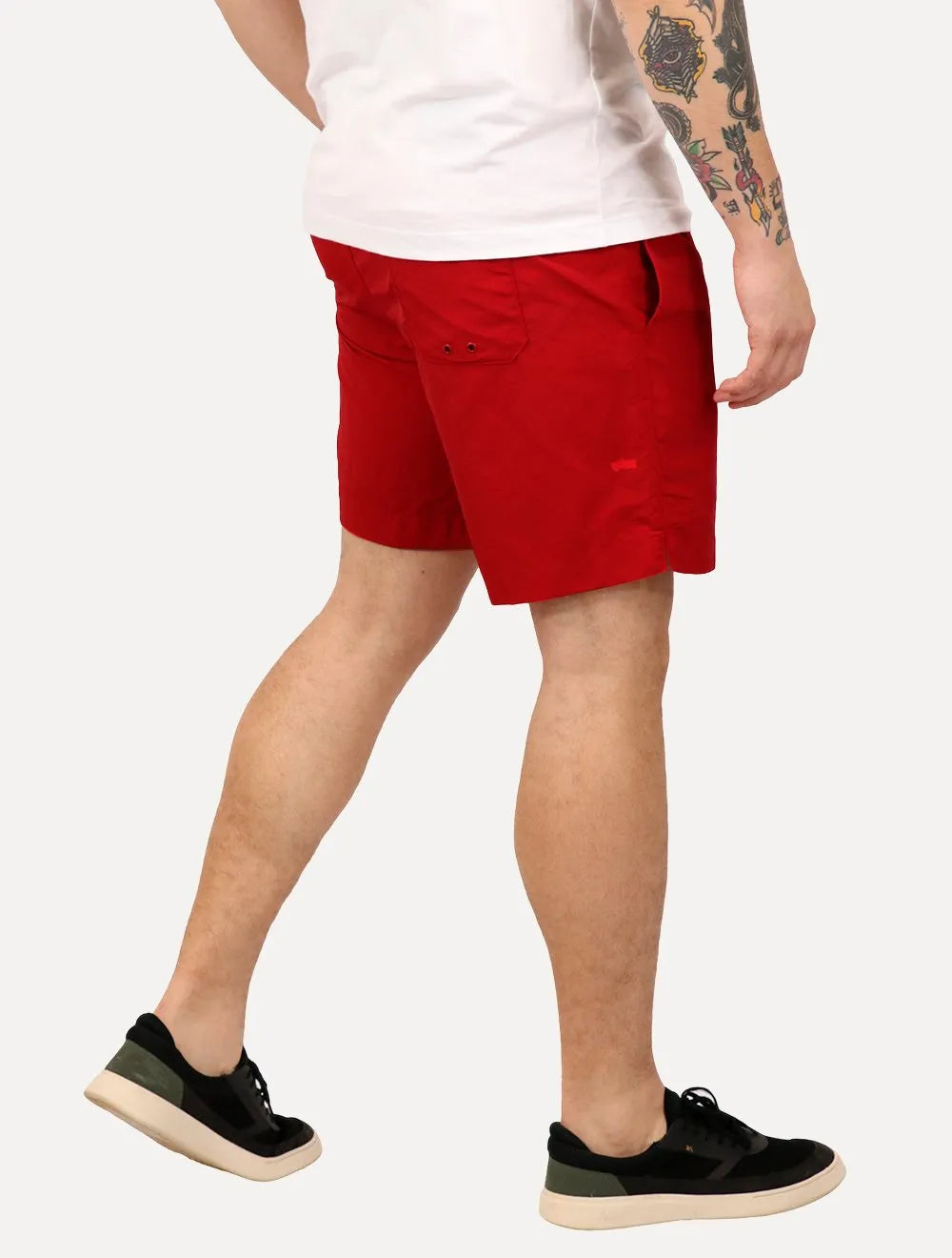Short Tommy Hilfiger Masculino Regular Fit Long Drawstring Vermelho