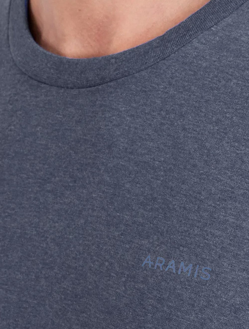 Camiseta Aramis Masculina Eco Lisa Azul Mescla