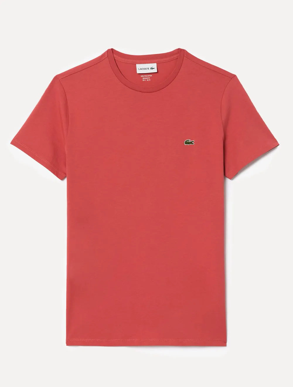 Camiseta Lacoste Masculina Jersey Pima Cotton Goiaba